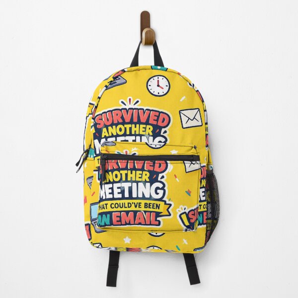Item preview, I Survived Another Meeting Funny Office Quote designed and sold by DAMi STORE.