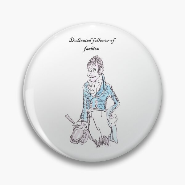 Item preview, Regency era dedicated follower of fashion designed and sold by Inky Fingers Illustrations.