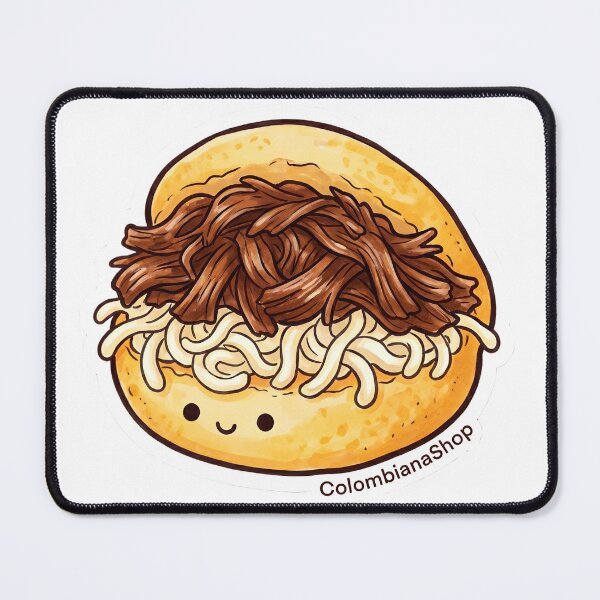 Item preview, Colombian Chibi Arepa — Cute Food Art | Kawaii Arepa with Meat designed and sold by ColombianaShop.