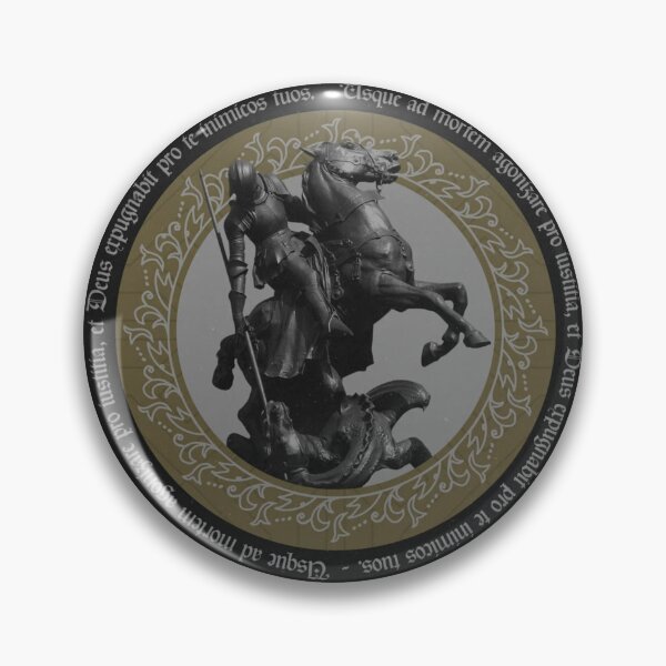 Item preview, Medieval Catholic St George | Modern Trad Style Insignia with Latin Phrase designed and sold by Based History.