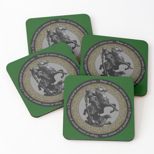Item preview, Medieval Catholic St George | Modern Trad Style Insignia with Latin Phrase designed and sold by Based History.
