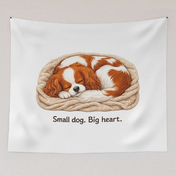 Item preview, Blenheim Cavalier Small Dog Big Heart designed and sold by SpottyRainbow.