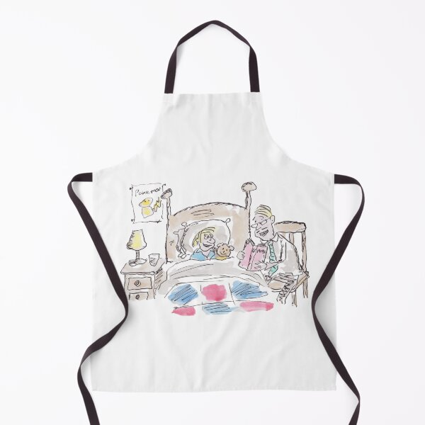 Item preview, Dad reading to his child in bed designed and sold by Inky Fingers Illustrations.