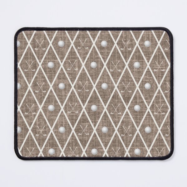 Item preview, Golf Balls & Clubs Argyle on Medium Brown designed and sold by KSimpson838.