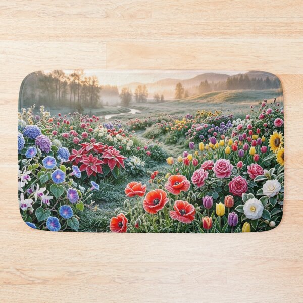 Item preview, Enchanted Meadow with Beautiful Flowers designed and sold by Uniqueartai.