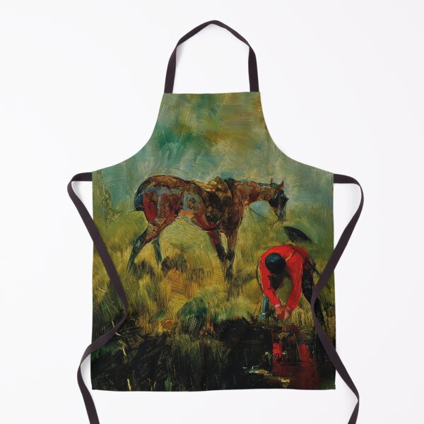 Item preview, Cheval de Chasse à Courre by Henri de Toulouse-Lautrec | Vintage Equestrian Horse Art Print designed and sold by artofuniverse.