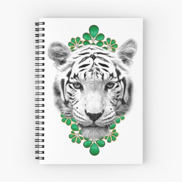 Item preview, TIGER WITH GREEN BROOCH designed and sold by Nathalia Montoro.