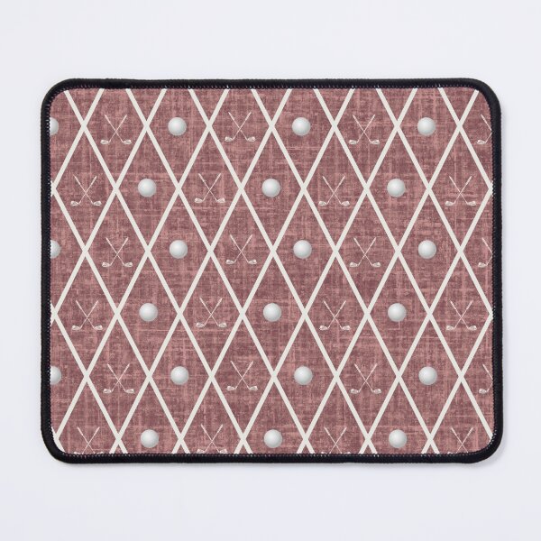 Item preview, Golf Balls & Clubs Argyle on Rosewood Pink designed and sold by KSimpson838.