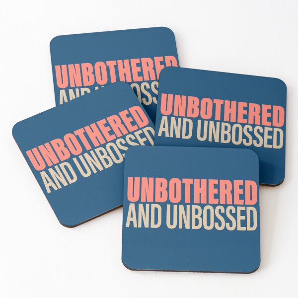 Item preview, Unbothered And Unbossed Bold Empowerment Typography Tee designed and sold by DESIGN BUREAU .