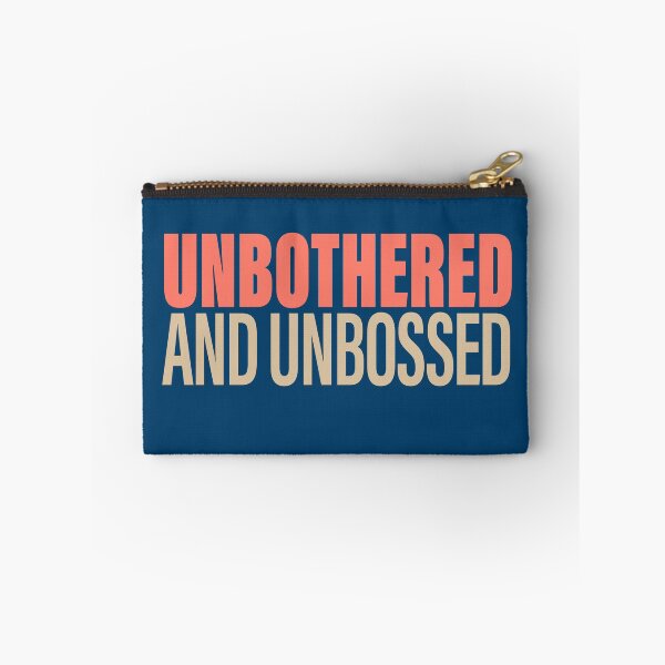 Item preview, Unbothered And Unbossed Bold Empowerment Typography Tee designed and sold by DESIGN BUREAU .