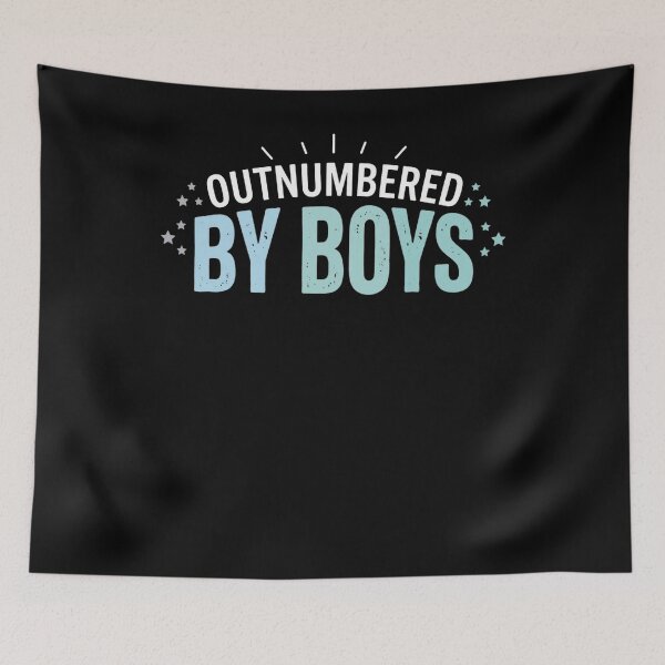 Item preview, Outnumbered By Boys Mama Funny Boy Mom Chaos Life Mother’s Day Design designed and sold by bilal sibgui.