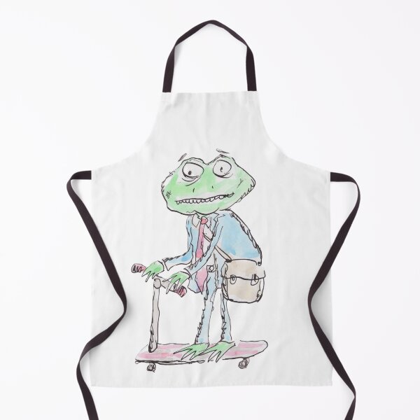 Item preview, A frog on a scooter designed and sold by Inky Fingers Illustrations.