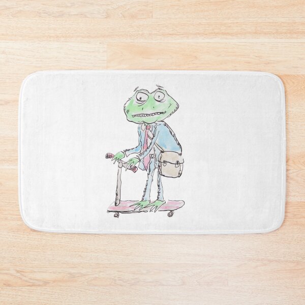 Item preview, A frog on a scooter designed and sold by Inky Fingers Illustrations.