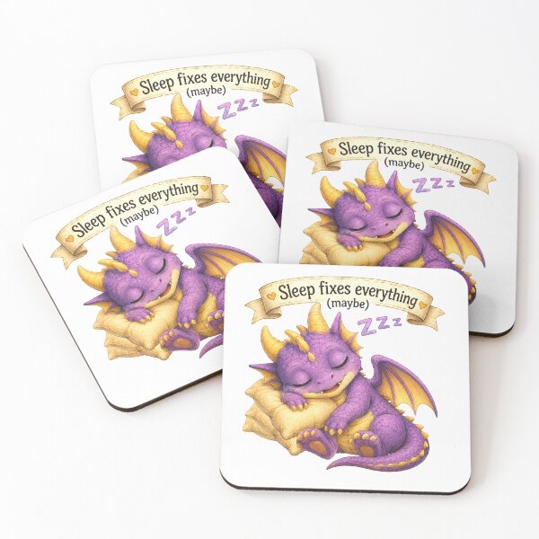 Item preview, Cute Sleeping Baby Dragon Fantasy Art designed and sold by Hatchling Hollow.