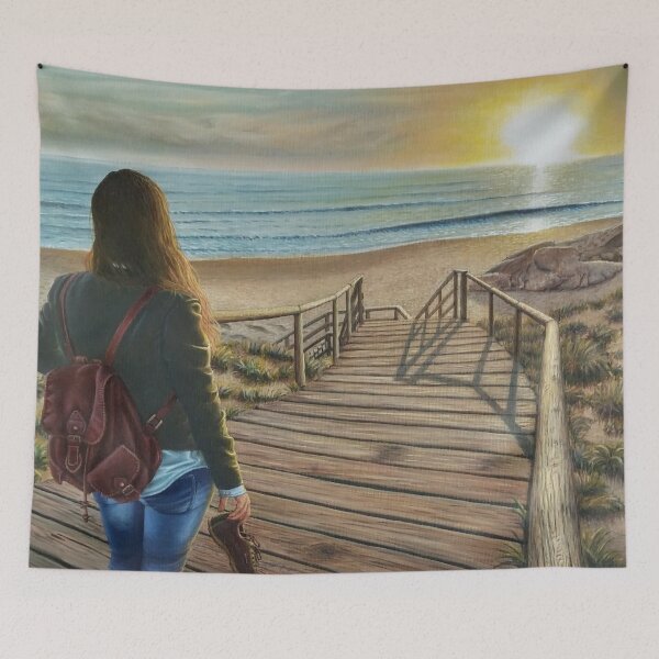 Item preview, Sunset on the dune beach designed and sold by Adrián Hermida.