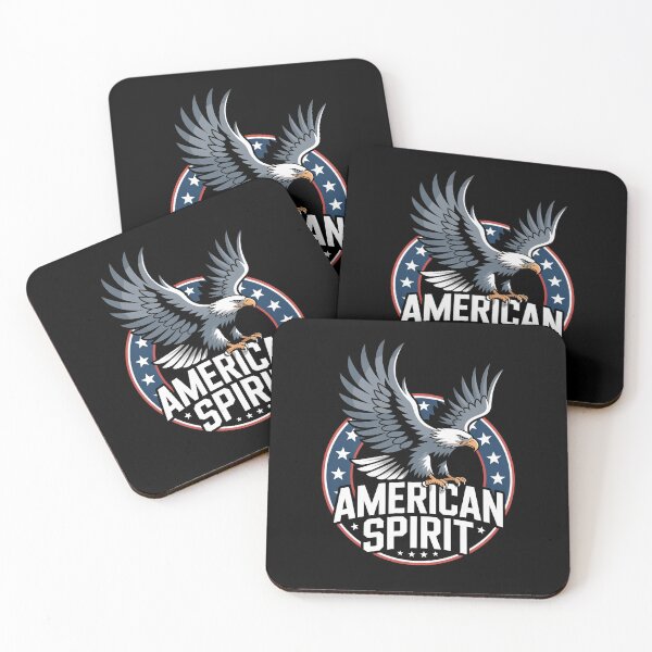 Item preview, American Spirit – Steel Eagle Patriotic Badge designed and sold by OldGloryForge.