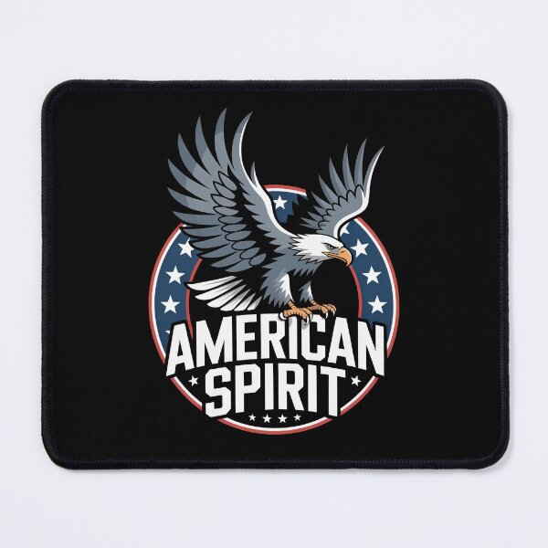 Item preview, American Spirit – Steel Eagle Patriotic Badge designed and sold by OldGloryForge.