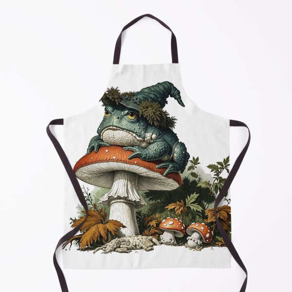 Item preview, Whimsical Grumpy Toad on Toadstool designed and sold by CircaSassy.