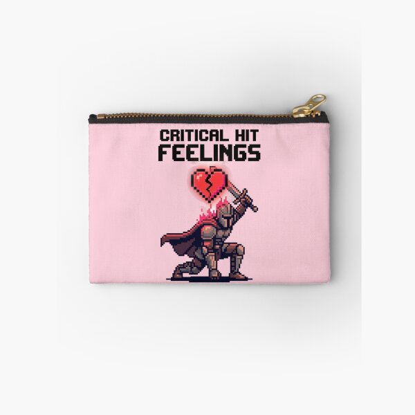 Item preview, CRITICAL HIT FEELINGS” – Broken‑Heart Warrior designed and sold by ChaosNest.