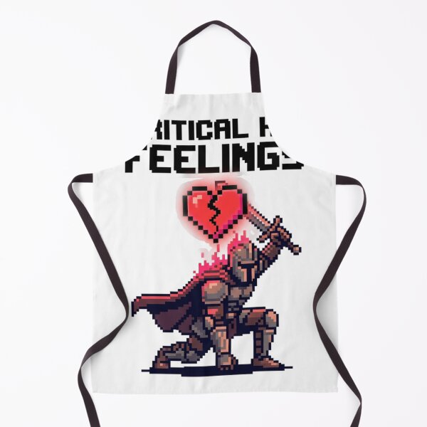 Item preview, CRITICAL HIT FEELINGS” – Broken‑Heart Warrior designed and sold by ChaosNest.