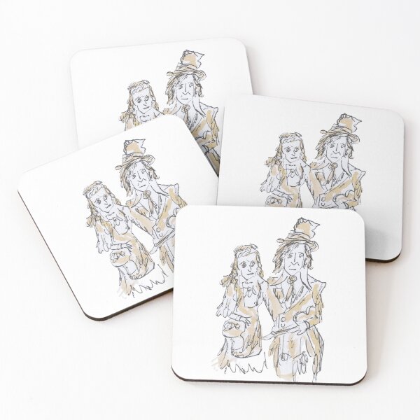 Item preview, A victorian Romany wedding couple designed and sold by Inky Fingers Illustrations.