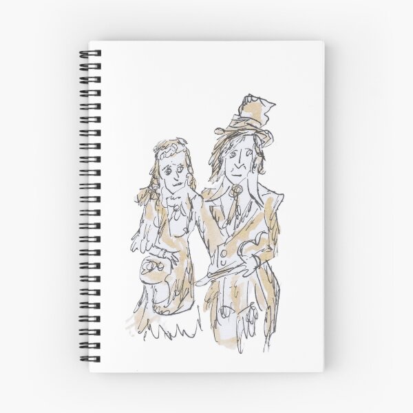 Item preview, A victorian Romany wedding couple designed and sold by Inky Fingers Illustrations.