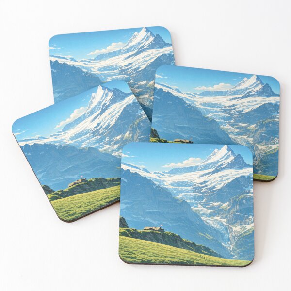 Item preview, majestic Alpine landscape with towering snow‑covered peaks designed and sold by darekkocurek.