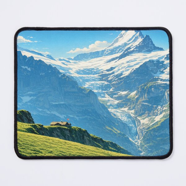 Item preview, majestic Alpine landscape with towering snow‑covered peaks designed and sold by darekkocurek.