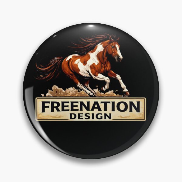 Item preview, Vintage Running Horse Western Logo designed and sold by FREENATION2026.