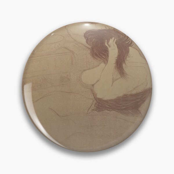 Item preview, Combing Their Hair by Henri de Toulouse-Lautrec | Post-Impressionist Art Nouveau Figure Print designed and sold by artofuniverse.