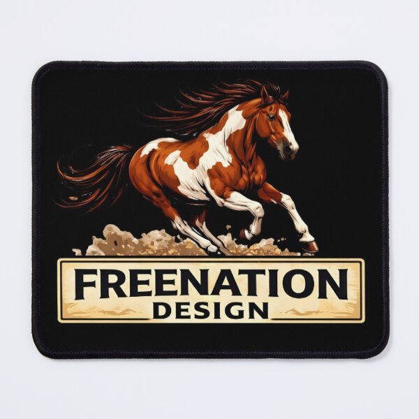 Item preview, Vintage Running Horse Western Logo designed and sold by FREENATION2026.