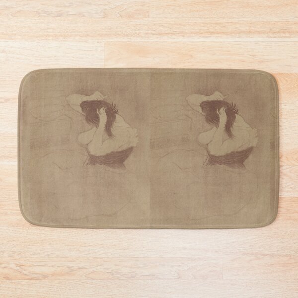 Item preview, Combing Their Hair by Henri de Toulouse-Lautrec | Post-Impressionist Art Nouveau Figure Print designed and sold by artofuniverse.