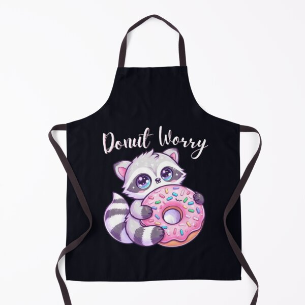 Item preview, Donut Worry Cute Raccoon With Donut Kawaii T-Shirt designed and sold by HopeAndHustle.
