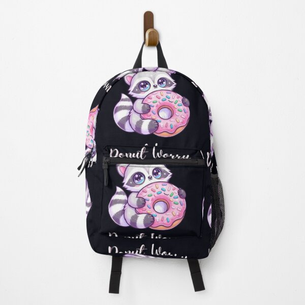 Item preview, Donut Worry Cute Raccoon With Donut Kawaii T-Shirt designed and sold by HopeAndHustle.