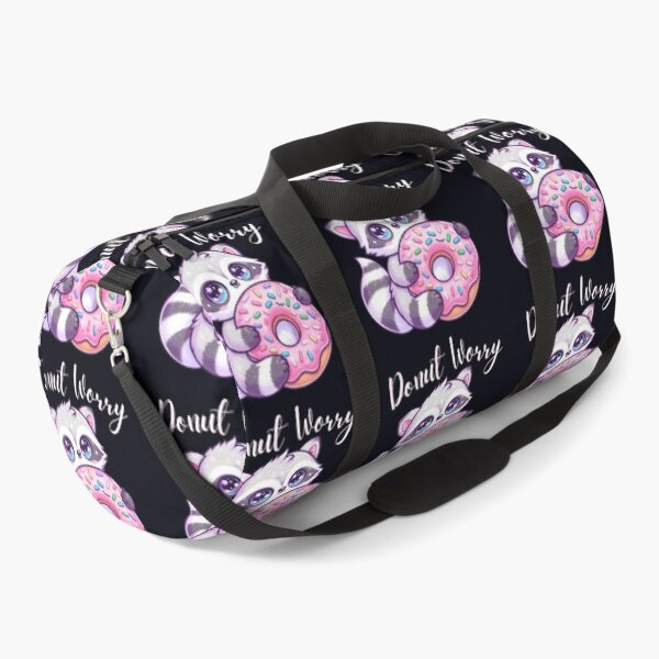 Item preview, Donut Worry Cute Raccoon With Donut Kawaii T-Shirt designed and sold by HopeAndHustle.