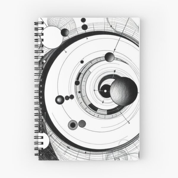 Aperçu de l'œuvre Œuvre abstraite en noir et blanc avec des cercles créée et vendue par RAISC.