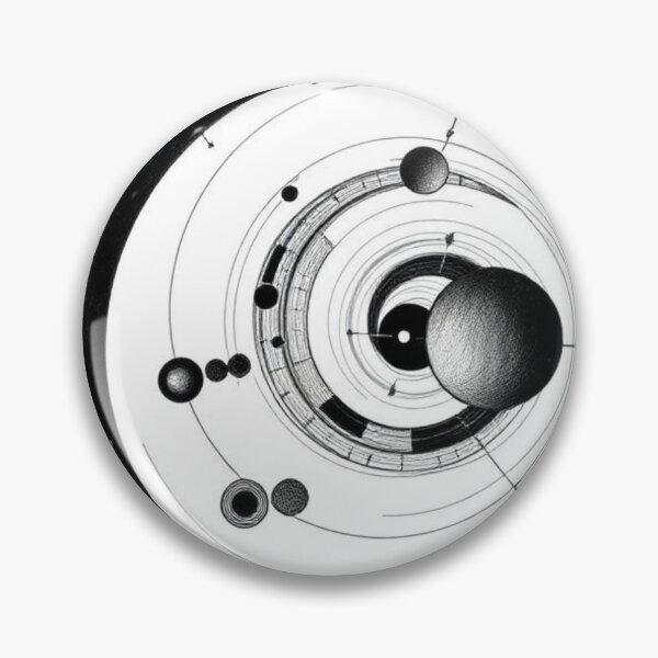 Item preview, Abstract artwork in black and white with circles designed and sold by RAISC.