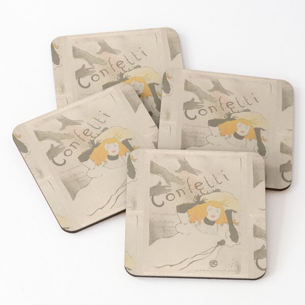 Item preview, Confetti by Henri de Toulouse-Lautrec | Belle Époque Cabaret Poster Art Print designed and sold by artofuniverse.