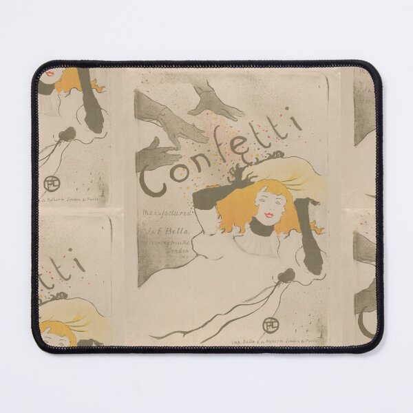 Item preview, Confetti by Henri de Toulouse-Lautrec | Belle Époque Cabaret Poster Art Print designed and sold by artofuniverse.