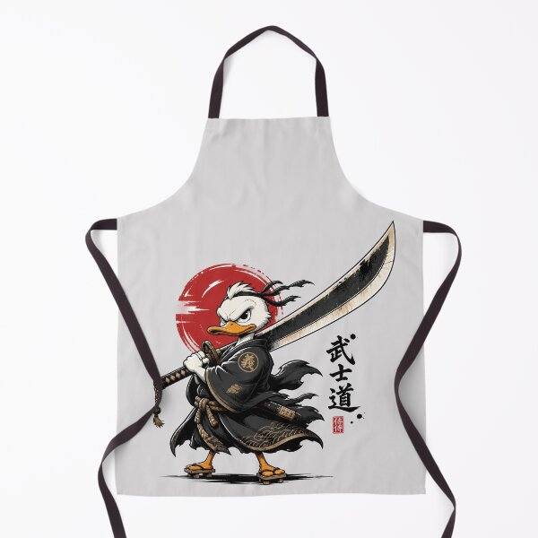 Item preview, Samurai Duck – Epic Warrior Duck Japanese Style Illustration designed and sold by Motel Mirage.