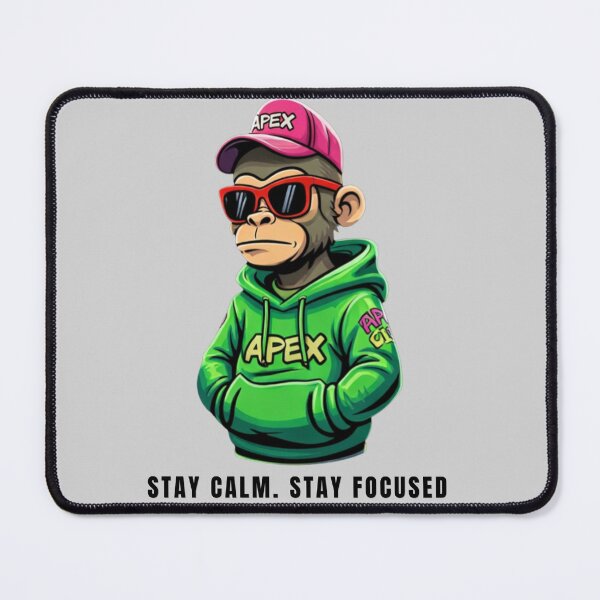 Item preview, APEX Calm & Focused Monkey - Urban Streetwear Mascot Graphic designed and sold by ApexCollectives.
