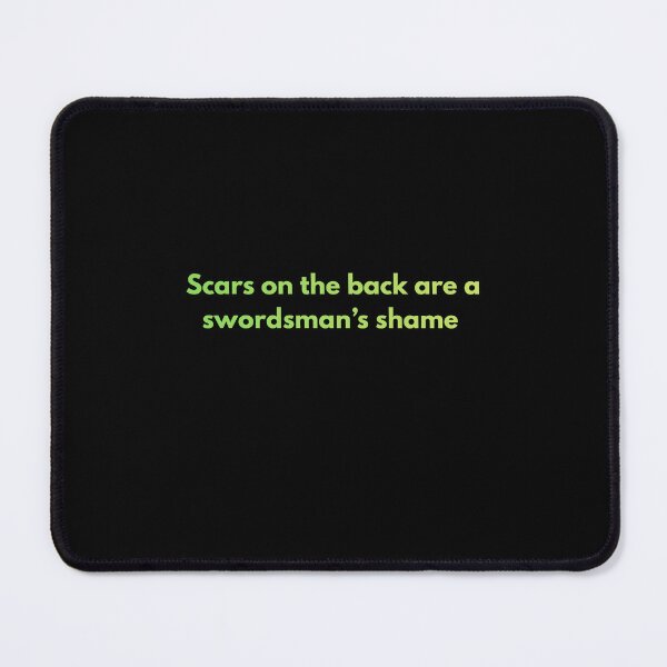 Item preview, Swordsman Shame Anime Quote Minimalist designed and sold by DGArtStudioLab.