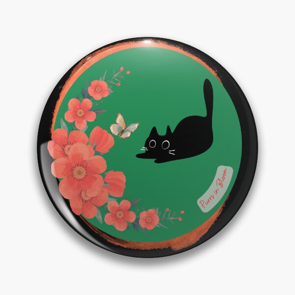 Item preview, Purrs in Bloom designed and sold by WeaselsStuff.