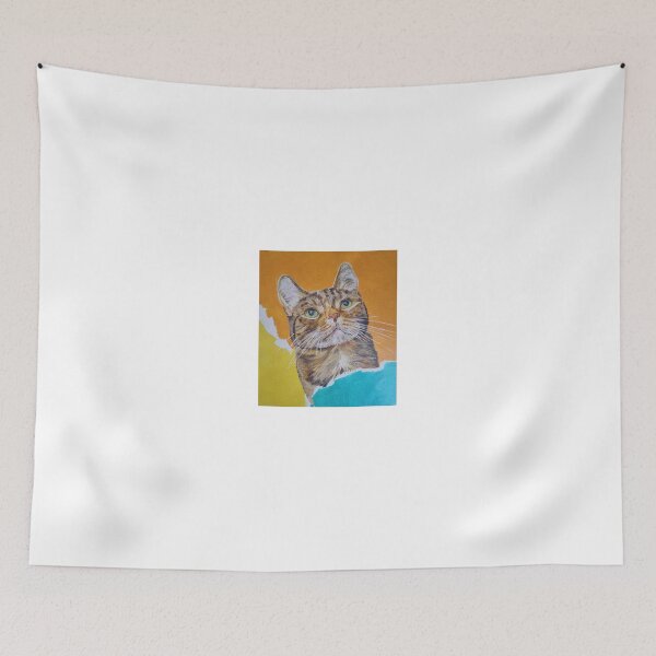 Item preview, Colorful Tabby Cat Acrylic Portrait designed and sold by Danny-ARTZ-1979.