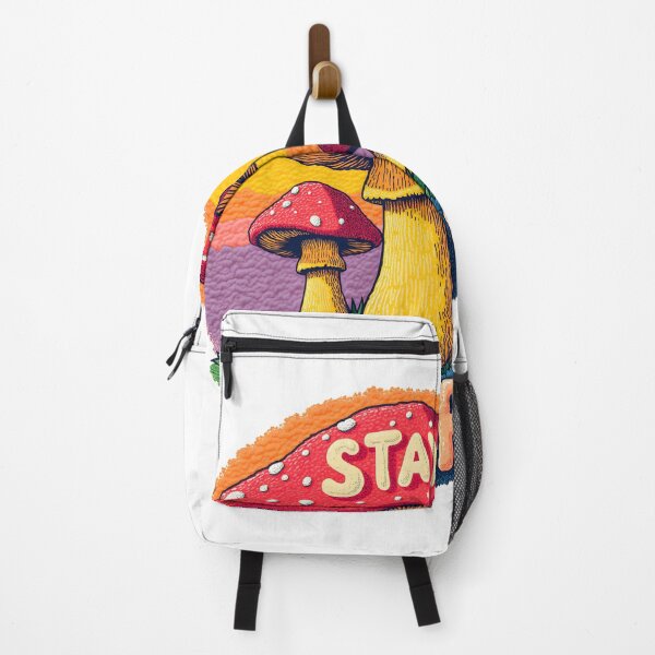 Item preview, Stay Weird Mushroom Retro Vintage Psychedelic Art T-Shirt designed and sold by canvahub.