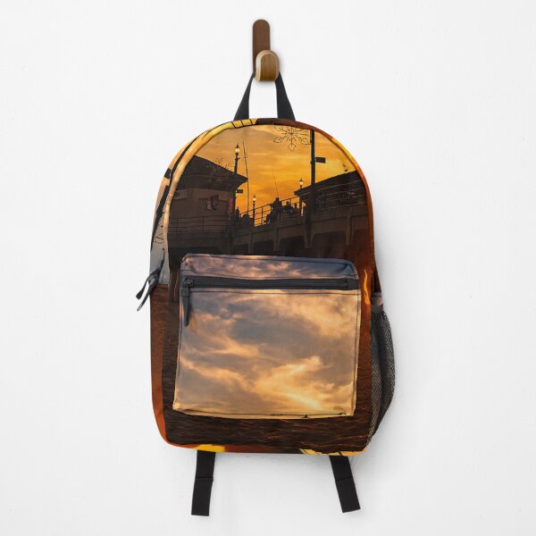 Item preview, Golden Hour Beneath Huntington Pier designed and sold by Kimberly Palmer.