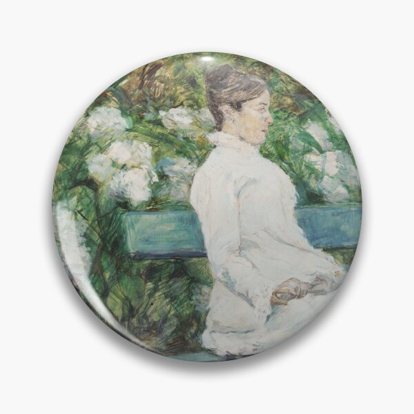 Item preview, Countess Adèle de Toulouse-Lautrec in the Garden by Henri de Toulouse-Lautrec | Post-Impressionist Garden Portrait Art Print designed and sold by artofuniverse.