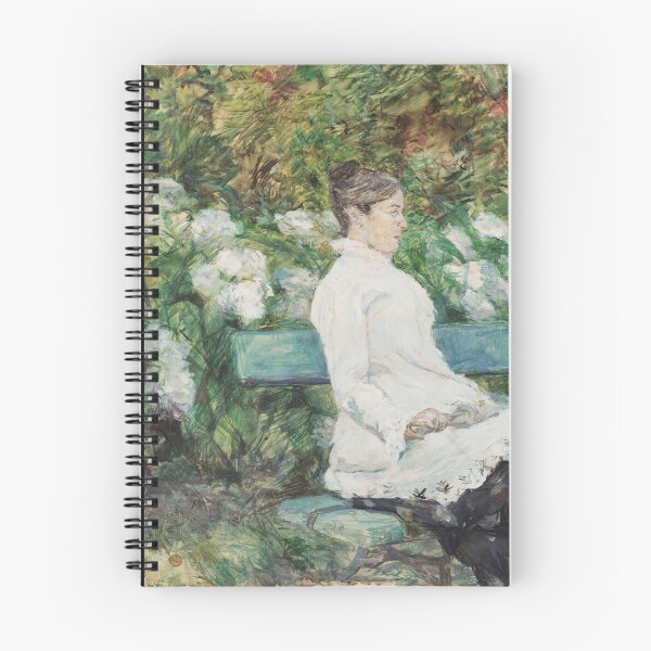 Item preview, Countess Adèle de Toulouse-Lautrec in the Garden by Henri de Toulouse-Lautrec | Post-Impressionist Garden Portrait Art Print designed and sold by artofuniverse.