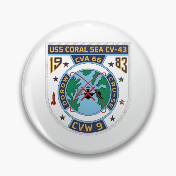 Item preview, USS Coral Sea (CV-43) and CVW-9 1983 Deployment "DOROW CRUISE" Emblem designed and sold by CharlieDesings.