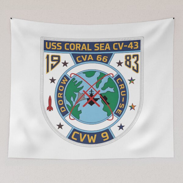 Item preview, USS Coral Sea (CV-43) and CVW-9 1983 Deployment "DOROW CRUISE" Emblem designed and sold by CharlieDesings.